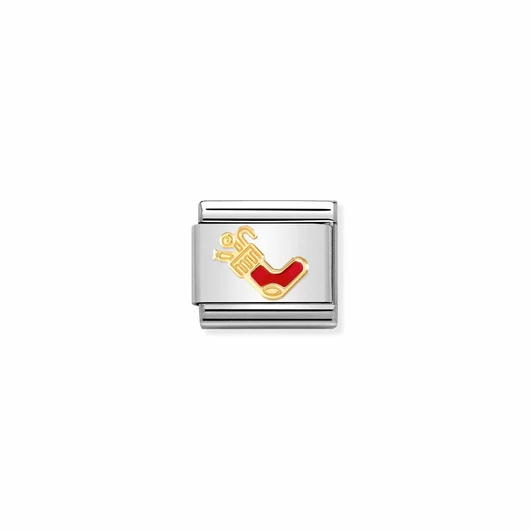 Nomination "Karácsonyi zokni" charm - 030225-25