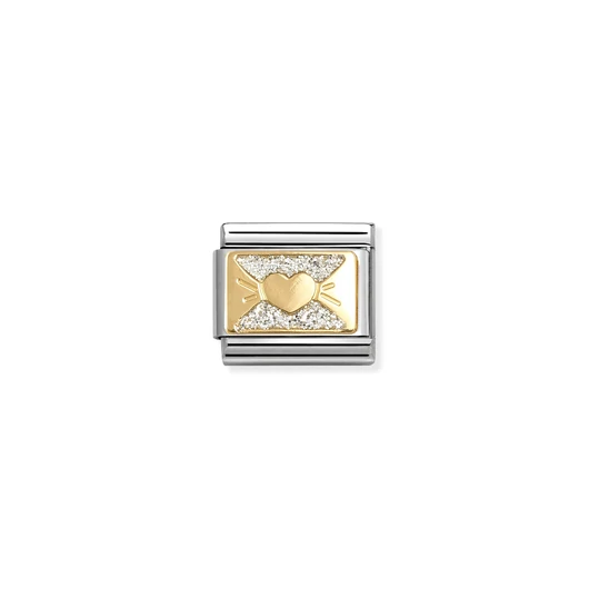 Nomination "Glitteres szív" charm - 030224-11