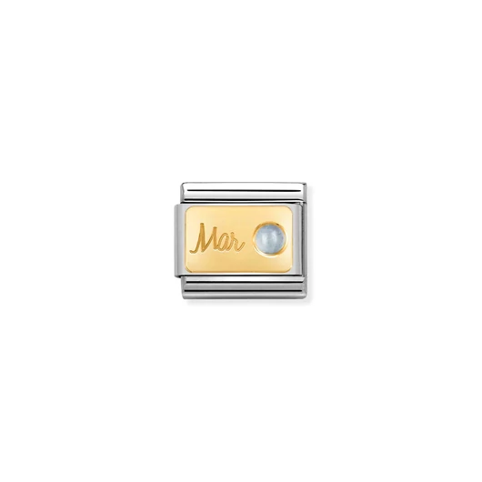 Nomination "Születéskő Március" charm - 030519-03