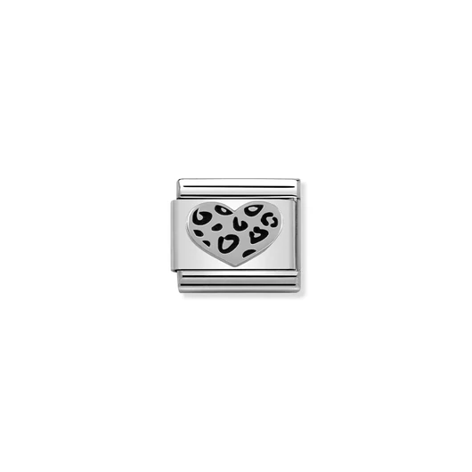 Nomination "Leopárd szív" charm - 330101-05