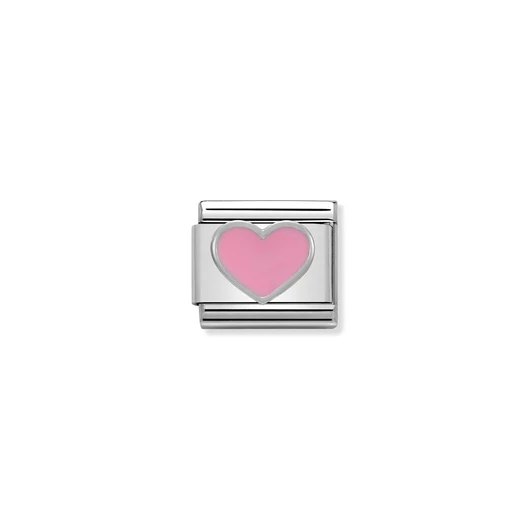 Nomination "Rózsaszín szív" charm - 330202-18