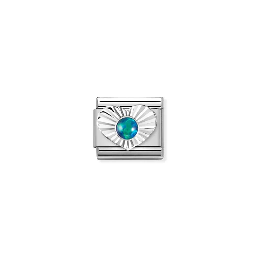 Nomination "Opál szív" charm - 330508-26