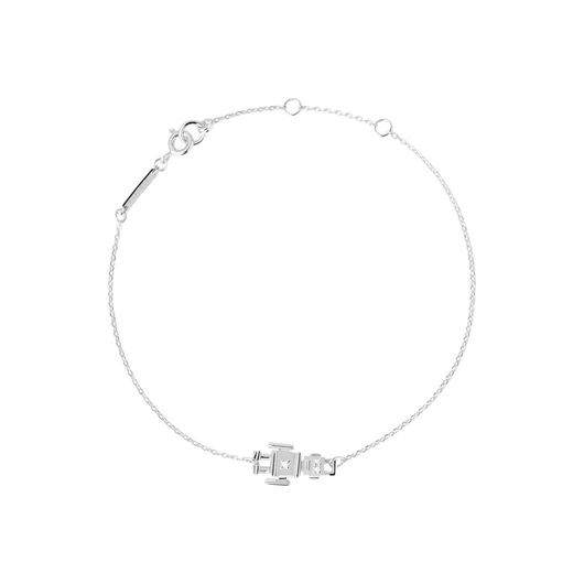 PD Paola Essentials Super Future ezüst karkötő - PU02-171-U