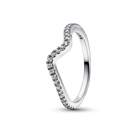 Pandora hullám gyűrű 52-es méret - 192539C01-52