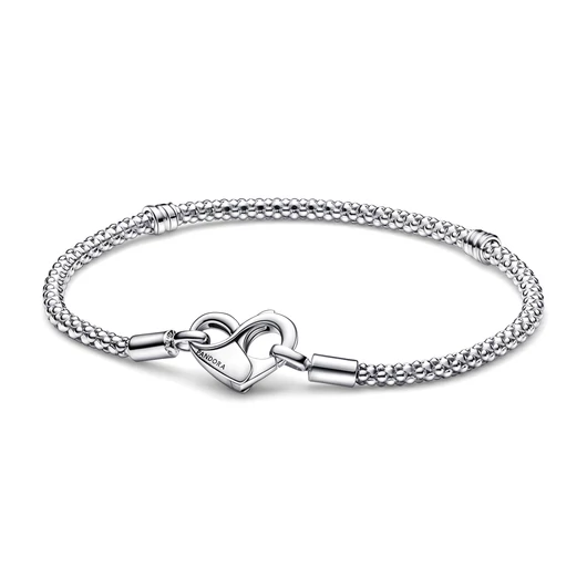 Pandora szegecselt kígyólánc karkötő 21 cm - 592453C00-21