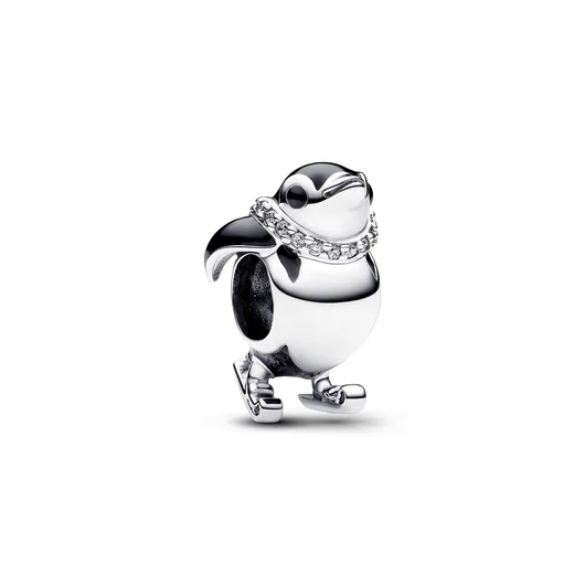 Pandora síelő pingvin charm - 792988C01