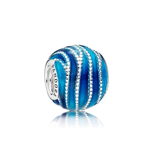 Pandora Kék örvény charm - 797012ENMX