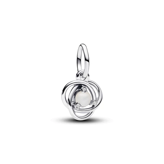 Pandora fehér örökkévalóság köre függő charm - 793125C06