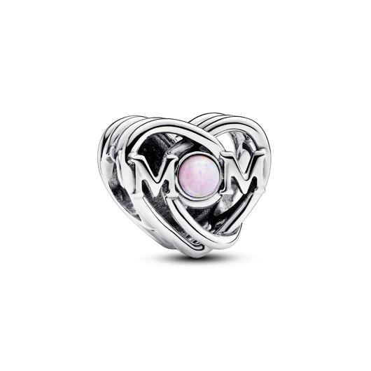 Pandora áttört szív és anya charm- 793233C01