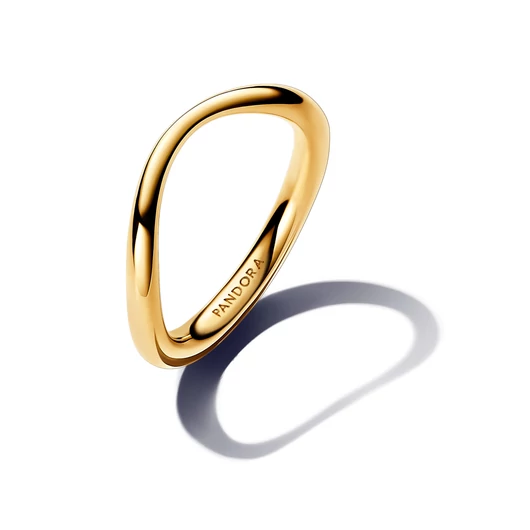 Pandora 14k aranyozott organikus formájú gyűrű 54-es méret - 163314C00-54
