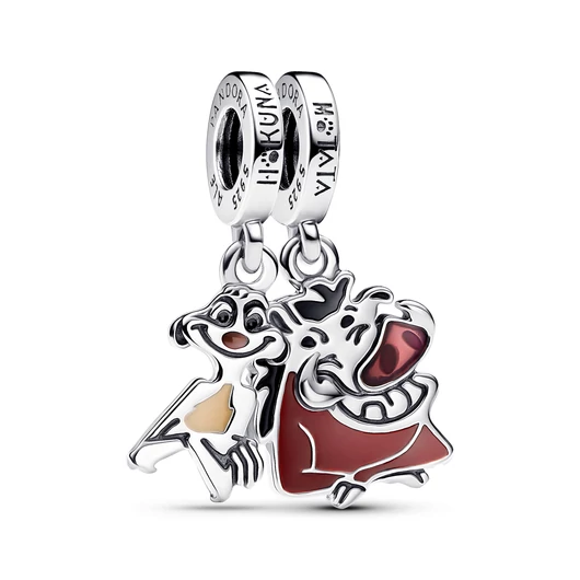 Pandora Disney Az oroszlánkirály Timon és Pumbaa megosztható charm - 793357C01