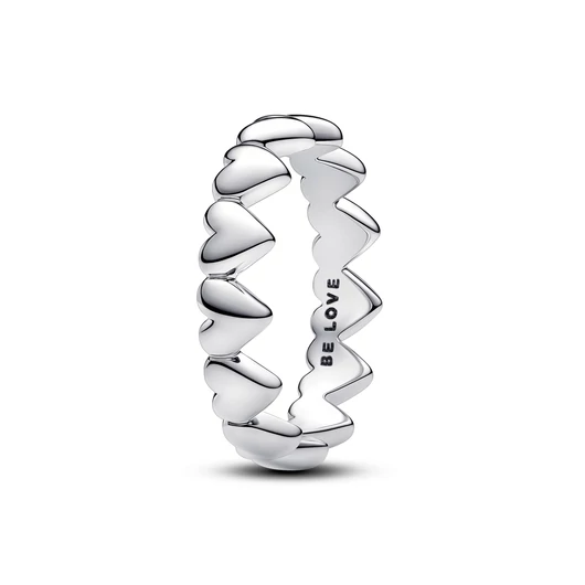 Pandora végtelen szívek gyűrű 48-as méret - 193427C00-48