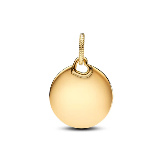 Pandora gravírozható 14k aranyozott kör medál - 368610C00