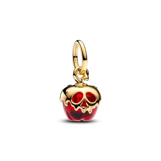 Pandora 14k aranyozott Disney Hófehérke Gonosz királynő alma függő charm - 763421C01