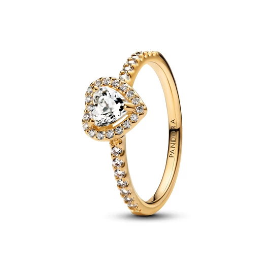 Pandora Szív 14k aranyozott gyűrű 50-es méret - 168421C01-50