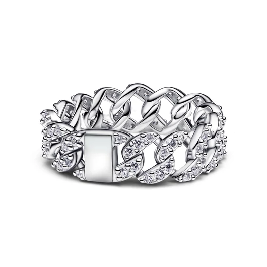 Pandora Pavé kubai láncgyűrű 48-as méret - 193557C01-48
