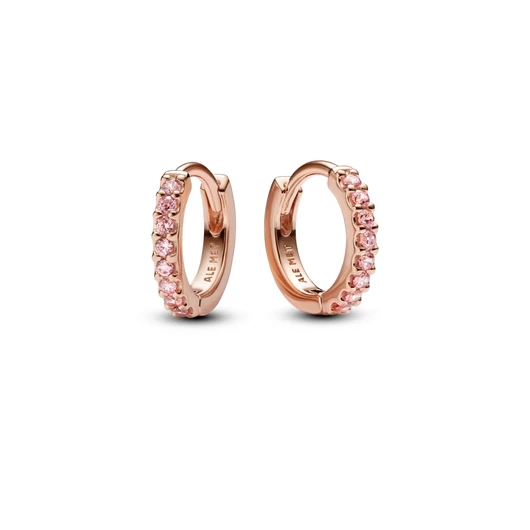 Pandora 14k rózsaaranyozott karika fülbevaló - 283015C01
