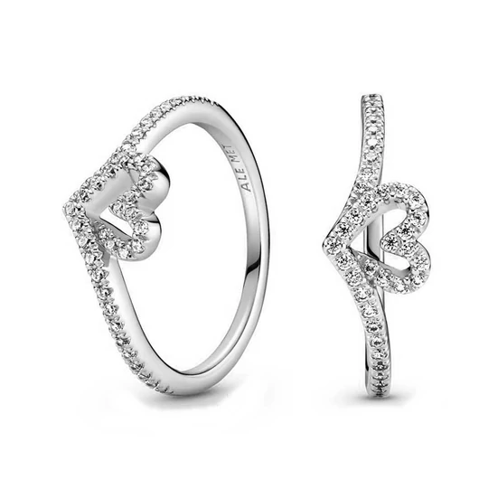 Pandora szív gyűrű 52-es méret - 199302C01-52