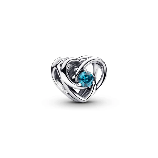 Pandora összefonódó szív és kövek charm - 793744C01