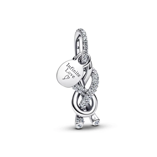 Pandora pavé végtelen csomó függő charm - 793780C01