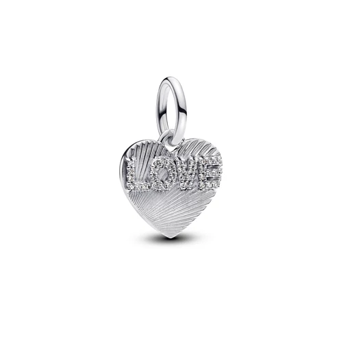 Pandora Gravírozható szerető szív függő charm - 793604C01