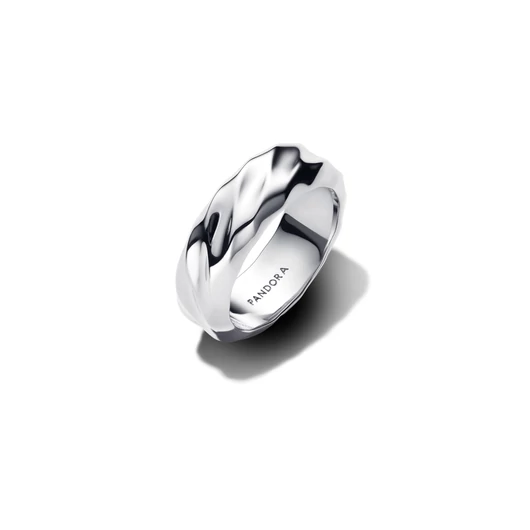 Pandora hullámos széles karikagyűrű 48-as méret - 193886C00-48