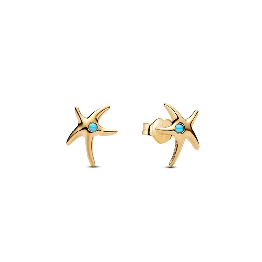 Pandora 14K aranyozott hullámos füldísz fülbevaló - 263820C01