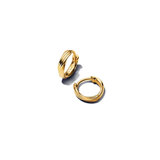 Pandora 14K aranyozott Csavart Huggie fülbevaló - 263871C00