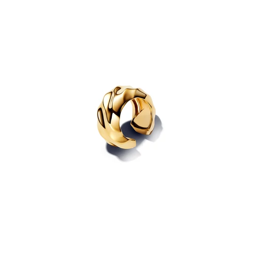 Pandora 14K aranyozott hullámos fülgyűrű - 263872C00