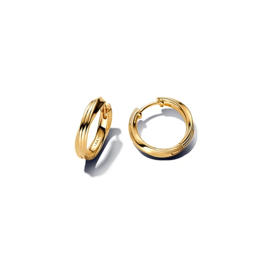 Pandora 14K aranyozott Csavart karika fülbevaló - 263878C00