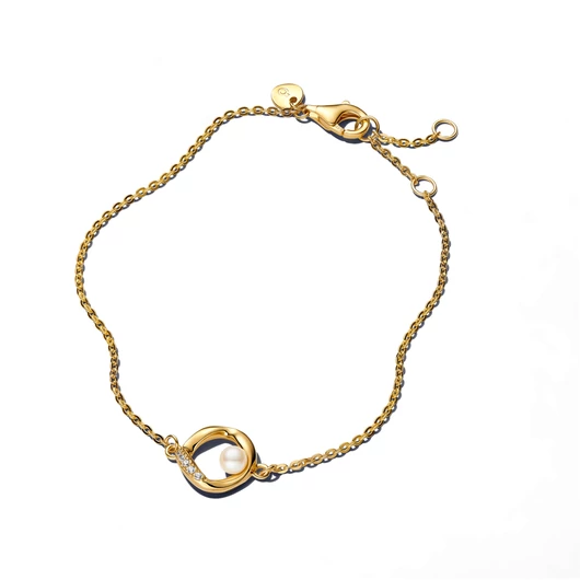 Pandora 14K aranyozott organikus formájú karkötő 16 cm - 563830C01-16
