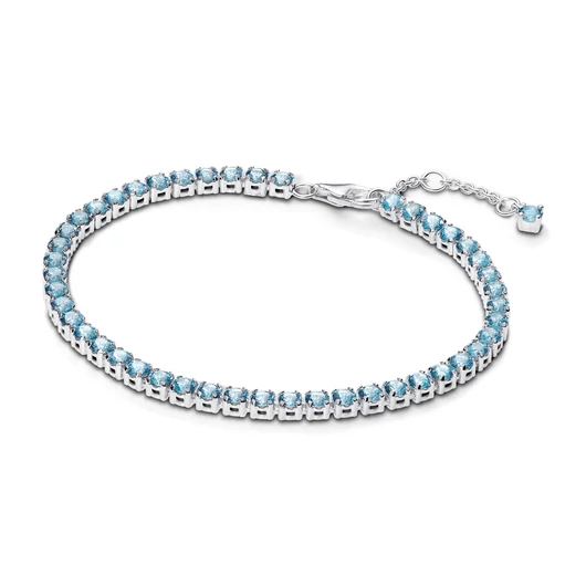 Pandora szikrázó világoskék tenisz karkötő 16 cm - 591469C03-16