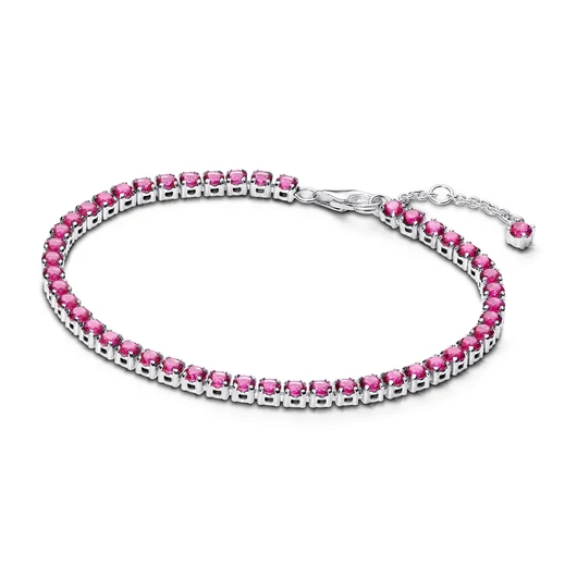 Pandora szikrázó rózsaszín tenisz karkötő 16 cm - 591469C04-16