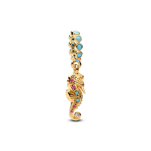 Pandora 14K aranyozott tengeri csikó függő charm - 763895C01