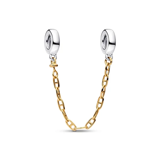 Pandora 14K aranyozott kéttónusú nyújtott biztonsági lánc - 763904C00-05