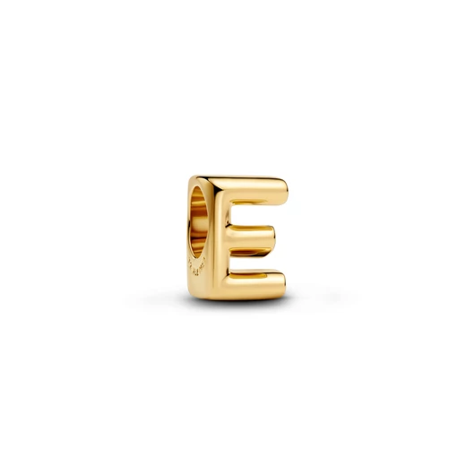Pandora 14K aranyozott "E" betű charm - 763951C00