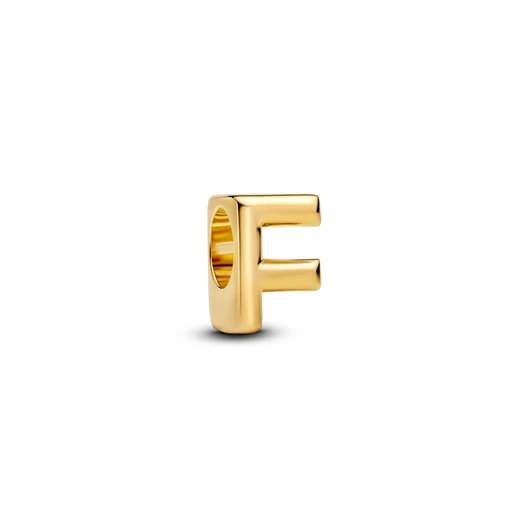 Pandora 14K aranyozott "F" betű charm - 763952C00