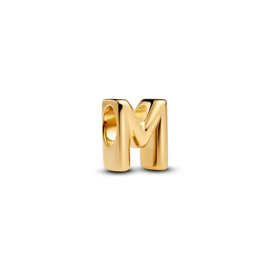 Pandora 14K aranyozott "M" betű charm - 763959C00