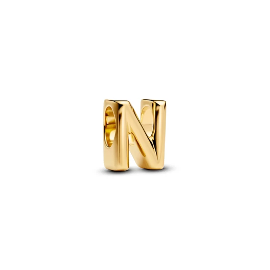 Pandora 14K aranyozott "N" betű charm - 763960C00