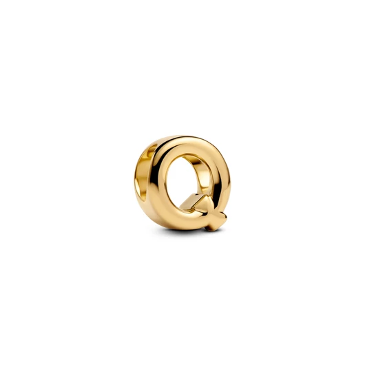 Pandora 14K aranyozott "Q" betű charm - 763963C00