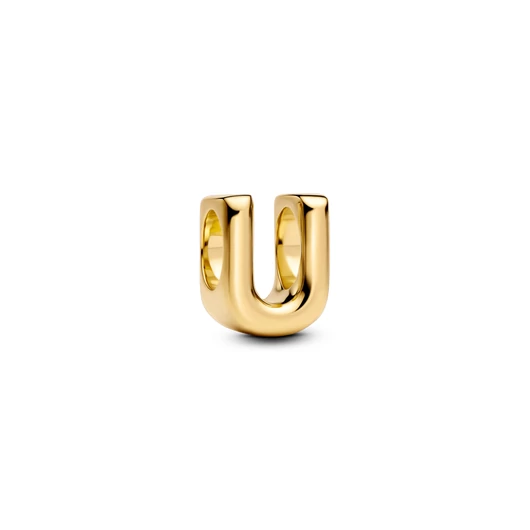 Pandora 14K aranyozott "U" betű charm - 763967C00