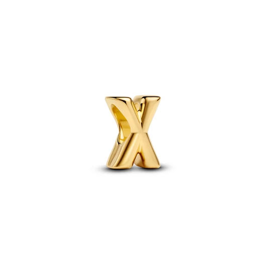 Pandora 14K aranyozott "X" betű charm - 763970C00