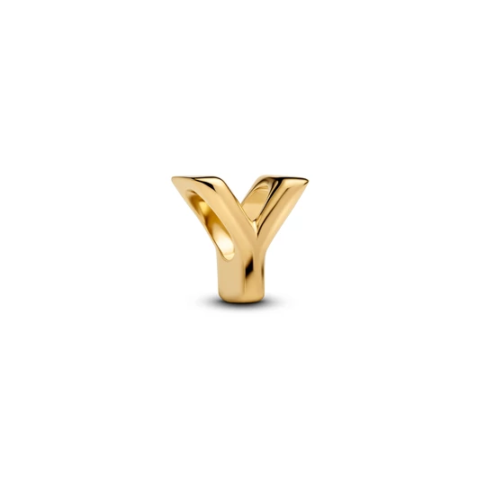Pandora 14K aranyozott "Y" betű charm - 763971C00