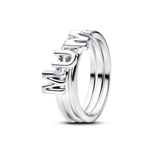 Pandora MUM betűs, szétválasztható gyűrű 54-es méret - 194458C01-54