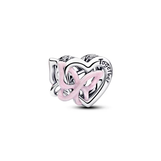 Pandora Összefonódó szív és pillangó charm - 794475C01