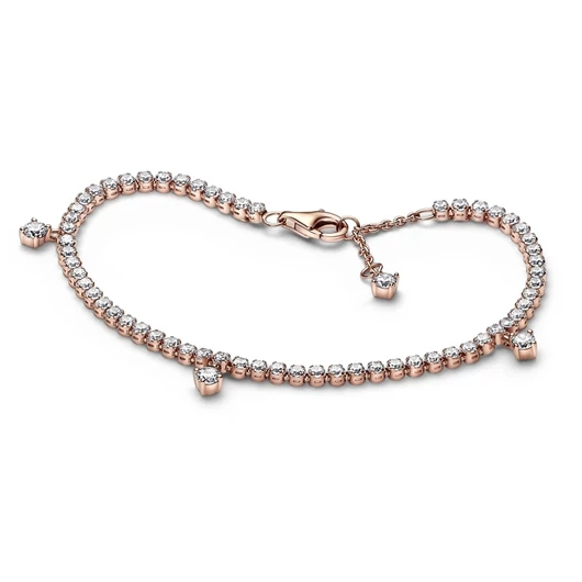 Pandora Csillámló Cseppek Tennis karkötő 16 cm - 582401C01-16