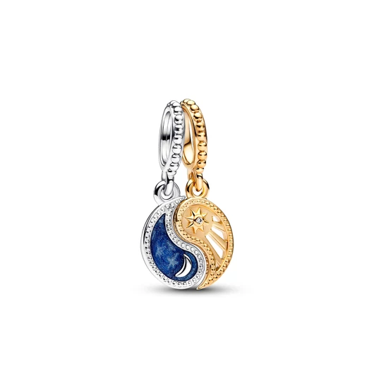 Pandora Kéttónusú szétválasztható nap és hold függő charm - 762678C01