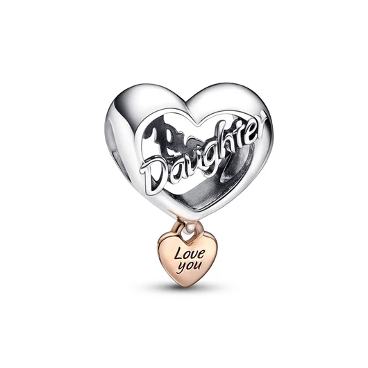 Pandora Szeretlek Lányom Szív charm - 782327C00