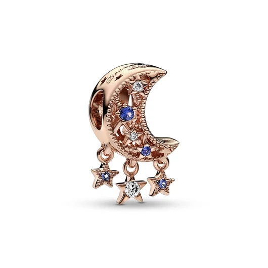 Pandora Csillagok és Félhold charm - 789643C01