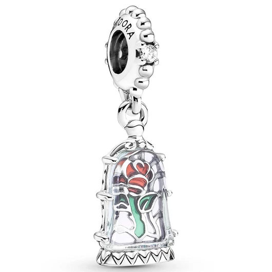 Pandora Disney "A Szépség és a Szörnyeteg" Elvarázsolt Rózsa charm - 790024C01